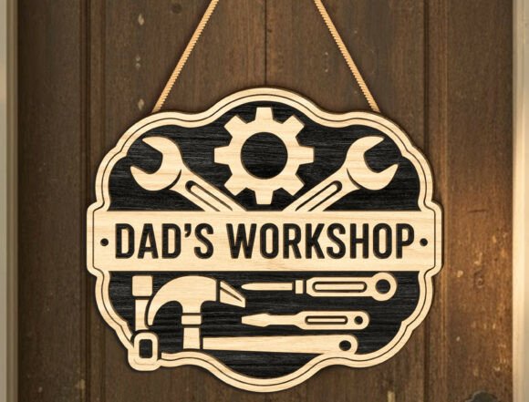 Dad's Workshop Sign